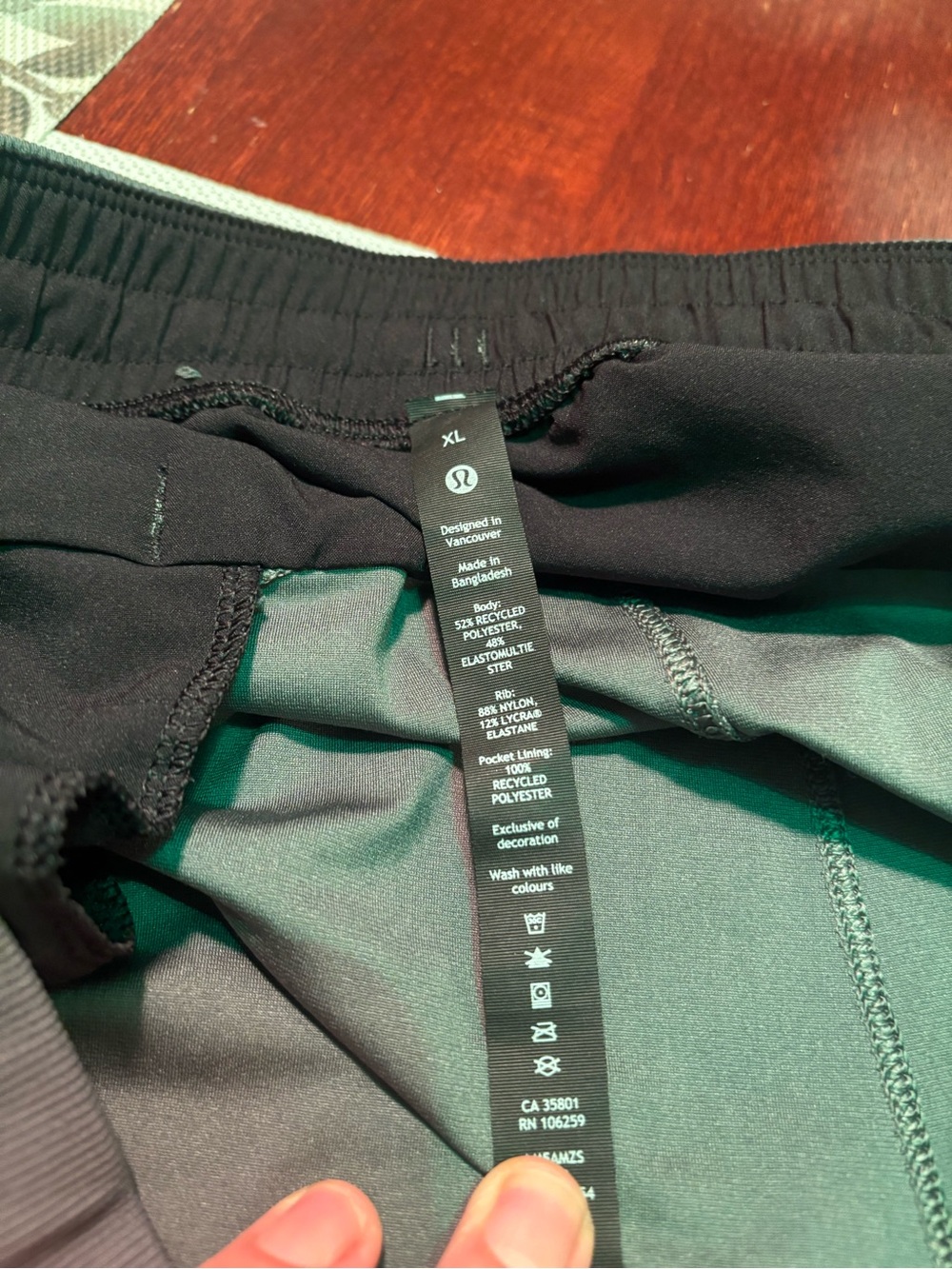 lululemon athletica Black and Gray Jumpsuit/Romper